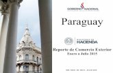 Paraguay•Gráfico 10: Paraguay: Saldo de la Balanza Comercial – Enero a Julio 2014/2015 •Gráfico 11: Paraguay: Saldo de la Balanza Comercial con socios del MERCOSUR •Gráfico