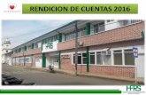 RENDICION DE CUENTAS 2016 - Hospital Francisco de Paula … · 2017-05-03 · Para el año 2020, el Hospital Francisco de Paula Santander, E.S.E. de mediana complejidad, prestará