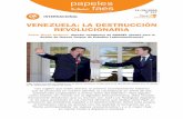 VENEZUELA:LADESTRUCCIÓN REVOLUCIONARIA · (Conatel)anunció,respectodelas34 emisorascerradasenagosto:“seles abre inmediatamente un procedi-miento administrativo para la restitu