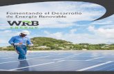 Fomentando el Desarrollo de Energía Renovable€¦ · enfocados en el desarrollo de energía renovable e inversiones, servicios públicos, servicios de tratamiento de agua, telecomunicaciones,