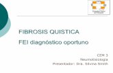 FIBROSIS QUISTICA FEI diagnóstico oportuno 9 - CEM 3.pdf · 2013-04-18 · FIBROSIS QUISTICA FEI diagnóstico oportuno CEM 3 Neumotisiologia Presentador: Dra. Silvina Smith. Objetivos