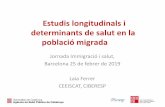 Estudis longitudinals i determinants de salut en la ...Procedència de la població immigrada de Catalunya 0 50,000 100,000 150,000 200,000 250,000 300,000 350,000 400,000 450,000