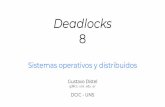 Sistemas operativos y distribuidosgd/soyd/clasesgus/08-Deadlock.pdfresponsabilidad de los programadores asegurarse de diseñar programas libres de deadlocks. Los problemas de deadlocks,