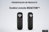 Control remoto REACTOR - Fema Narón€¦ · El control remoto incluso te permite cambiar y corregir el rumbo mediante gestos; solo apunta el control remoto hacia donde quieres ir.