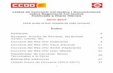 (amb accés al text complet de cada conveni) - CCOO de Catalunya, el … · 2017-05-04 · Europea; el marco legal de la negociación colectiva europea; los la negociación colectiva