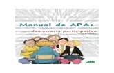 Manual de APAs - Federación Provincial de Asociaciones de ... · plantean a diario, tanto a las juntas directivas de las APAs, como a los consejeros y consejeras de los Consejos