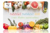 MENÚS MARZO 2020 - Blogsaverroes€¦ · Técnico en dietéticay nutrición: YOLANDA MARTÍN ARJONA 3 MENÚ MARZO 2020 (Sin gluten) LUNES MARTES MIÉRCOLES JUEVES VIERNES DÍA NO