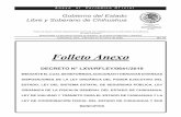 Folleto Anexo - Gobierno del Estado de Chihuahua · Artículo de segunda Clase de fecha 2 de Noviembre de 1927. 2 ANEXO AL PERIÓDICO OFICIAL Miércoles 01 de enero de 2020. DECRETO