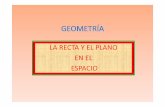 LA RECTA Y EL PLANO EN EL ESPACIOyoquieroaprobar.es/_pdf/53810.pdf · 2020-02-16 · Puntos en el espacio S b t t li l t i d di t d b d Para determinar un punto en el espacio debemos