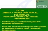 CYTED. CIENCIA Y TECNOLOGÍA PARA EL DESARROLLO. - Red RESALAN TALLERES-Junio 200… · Programa Iberoamericano de Ciencia y Tecnología para el Desarrollo Área Agroalimentaria Red