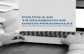 POLÍTICA DE TRATAMIENTO DE DATOS PERSONALES€¦ · las políticas de Tratamiento de información que le serán aplicables, la forma de acceder a las mismas y las finalidades del