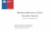 Mediana Minería en Chile - Sociedad Nacional de Minería · Logo Gobierno: 160x162px. Ministerio, Subsecretaría, Organismo, etc.:160x145px Ignacio Moreno Fernández, Subsecretario
