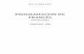 PROGRAMACION DE FRANCÉS - Noticias...f) Los estándares y resultados de aprendizaje evaluables: concreciones de los criterios de evaluación que permiten definir los resultados de