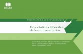 Expectativas laborales de los universitarios...Expectativas laborales de los universitarios Caracterización de las expectativas laborales: Herramientas de trabajo y ﬂexibilidad