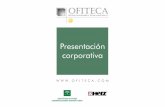 Presentación OFITECA José GU - Ofiteca - OFITECAofiteca.com/wp-content/uploads/2016/07/DOSSIER-OFITECA.pdf · Extracción horizontal con sinfín ascendente para un aprovechamiento