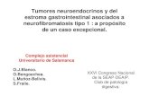 Tumores neuroendocrinos y del estroma gastrointestinal … · 2013-07-12 · Tumores neuroendocrinos y del estroma gastrointestinal asociados a neurofibromatosis tipo 1 : a propósito