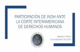 Participación de indh ante la corte interamericana de derechos … · 2019-10-10 · Caso I.V. Vs. Bolivia, 2016 (la Defensoría presentó la petición ante la Comisión, pero las