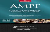AMPF - Seminarium Internacional€¦ · El Advanced Management Program in Finance ha sido especialmente diseñado para satisfacer de manera integral los diversos y complejos requerimientos
