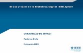 UNIVERSIDAD DE BURGOS Federico Peña Delegado IEEE · (Published mid 2017) IEEE Sensors Letters Articles on the theory, design, fabrication, manufacturing, and application of devices