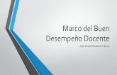 Marco del Buen Desempeño Docente - Blog de Derrama ...blog.derrama.org.pe/wp-content/uploads/2014/08/... · Marco de Buen Desempeño Docente? Promover la revaloración social y profesional