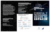 CIENCIA Y - UAH...CIENCIA Y TECNOLOGÍA DESDE EL ESPACIO Los departamentos de Automática y de Física y Matemáticas de la Universidad de Alcalá tienen una amplia experiencia conjunta