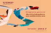Programa general Actividades académicas€¦ · Programa general de actividades académicas Santander 2017 MINISTERIO DE EDUCACIÓN, CULTURA Y DEPORTE GOBIERNO DE ESPAÑA Programa