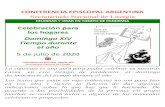 CONFERENCIA EPISCOPAL ARGENTINA · 2020-07-03 · CONFERENCIA EPISCOPAL ARGENTINA “Celebrar y orar en tiempo de pandemia” Secretariado Nacional de Liturgia Domingo XIV – Tiempo