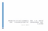MODIFICACIones DE LA RED DE TRANSPORTE …€¦ · Web viewAuthor Comisión técnica de transporte para el desarrollo de medidas en el servicio público de transporte urbano de león