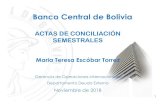 Banco Central de Bolivia - documentos.bcb.gob.bodocumentos.bcb.gob.bo/eventos-bcb/sites/default... · ACTAS DE CONCILIACION Banco Central de BoliviaACTAS DE CONCILIACIÓN. Documento