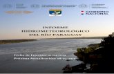INFORME HIDROMETEOROLÓGICO DEL RÍO PARAGUAY · Paraguay, esto dejará excesos de lluvias sobre las cuenca media del río Paraguay. 2. Proyección Hidrológica En la cuenca alta,