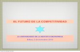 EL FUTURO DE LA COMPETITIVIDAD · 2011-03-18 · TEXTO FUENTE:Una(Agenda(de(crecimiento((para(España.(Fedea,(2010 EL FUTURO DE LA COMPETITIVIDAD jueves 2 de diciembre de 2010
