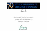 Informe de Derechos Humanos 2018. - Kavilando · Vamos, 2017) Desigualdad, ^el índice de Gini en 2017 fue de 0,52 (muy desigual) para Medellín, sin cambios frente a 2016. —Fuente: