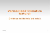 Variabilidad Climática Naturalmeteo.fisica.edu.uy/Materias/El_Sistema_Climatico/... · Esquema de espectro de variabilidad climatica de los ultimos 10Ma ¿Cómo influye la acción