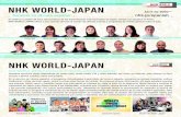 NHK WORLD-JAPAN Spanish€¦ · NHK WORLD-JAPAN Música y literatura NHK WORLD-JAPAN transmite en 17 idiomas, además del japonés. Nuestros servicios están disponibles en onda corta,