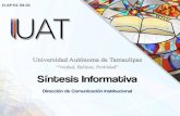 Presentación de PowerPoint - Universidad Autonoma de ...cecom.uat.edu.mx/si/si-04-06-2019-portales.pdf · Tamaulipas, Alma Delia Fuentes agradeció el apoyo de la UAT en esta campaña