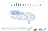 Consejo Científico Editorialƒo 5 Num...(2019) 5 (10) TALINCREA, año 5, No. 10, abril- septiembre 2019, es una publicación semestral editada por la Universidad de Guadalajara, a