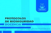 PROTOCOLOS DE BIOSEGURIDAD...PROTOCOLOS DE BIOSEGURIDAD DOCENCIA  Calle 9 No. 1-18 Ibagué - Tolima - Colombia Tel: 57(8) 2618526 - 2639139