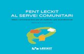 Fent LeCXIt aL ServeI ComunItarI - Fundació Jaume Bofill · 2020-02-07 · 5 Presentació A partir del curs 2019-2020 és obligatori el servei comunitari per a l’alumnat de tercer