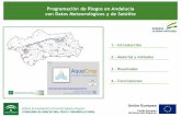 Programación de Riegos en Andalucía con Datos ... · Land Surface Analysis Satellite Applications Facility Imagen 2. La European Centre for Medium-Range Weather Forecasts Programación