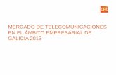 MERCADO DE TELECOMUNICACIONES EN EL ÁMBITO EMPRESARIAL DE GALICIA 2013 · 2013-12-18 · Presencia de internet 2009-2013 Internet -Penetración del servicio y cuotas de mercado El