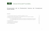 Proyección de la Población Activa de Andalucía 2016-2035. · población de Andalucía, Proyección de la Población de Andalucía 2013-2070. En el tercer apartado se comenta la