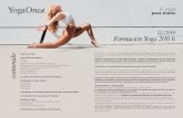 Formación Yoga 200 h contenido · 2020-01-20 · El yoga para todos programa Septiembre 14-15 (Y1 Tuset) con Eva Oller • Masterclass de Ashtanga y introducción al estilo • Introducción