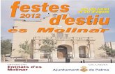 festes del 29 juliol 2012 destiu - Palma de Mallorca · 2020-06-17 · que vayamos construyendo una sociedad más humana y feliz. También invitaros, como no a los actos religiosos
