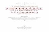 La desamortización de Mendizábal en la provincia de Zaragoza … · 2019-02-24 · LA DESAMORTIZACIÓN DE MENDIZÁBAL EN LA PROVINCIA DE DE ZARAGOZA (1835-1851) PASCUAL MARTELES