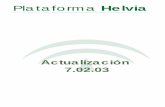 v6.09.03 a la v7.02.03 corregido · 2016-08-03 · Detalles actualización - Plataforma Helvia v7.02.03 5 Helvia :: Actualización 7.02.03 1 Aula 1.1 Nueva sección Wiki (Documentos