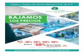Promociones Marzo 2020 - C.E.C.E.S.A Marzo 2020.pdf · / cecesa01@hotmail.com / 01 (222) 187-7267 Cables y Equipo de Control Eléctrico S.A. de C.V. BAJAMOS LOS PRECIOS Cables y Equipo