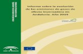 Informe sobre la evolución de las emisiones de gases de ......2. Evaluación de las emisiones del RCDE en Andalucía. Año 2017. Elaborado por la Dirección General de Calidad Ambiental