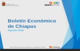 Boletín Económico de Chiapas€¦ · Boletín Económico de Chiapas ... maderable en 2016 sumó 191,266 metros cúbicos rollo (m3r). INEGI. Anuario Estadístico de Chiapas 2016