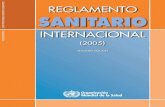 REGLAMENTO SANITARIO - WHOreglamento sanitario internacional (2005) segunda ediciÓn reglamento sanitario internacional (2005) segunda ediciÓn