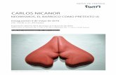 NEOMISMOS, EL BARROCO COMO PRETEXTO (I)twingallery.es/wp-content/uploads/2016/04/Np-Nicanor-21.pdf · El escultor canario Carlos Nicanor presenta el 5 de mayo en Twin Gallery la exposición
